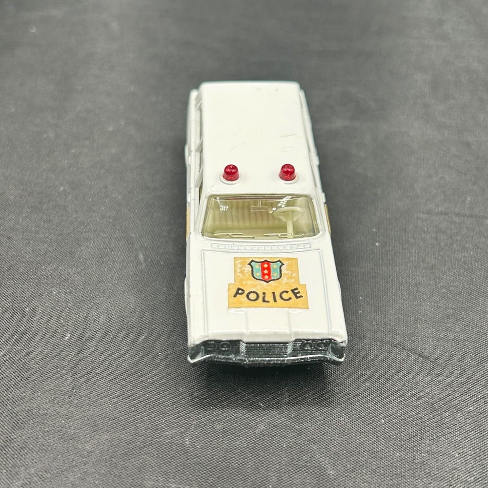 Matchbox Superfast No 55 Mercury Police Car 1971 Lesney Made in England White - Picture 2 of 6